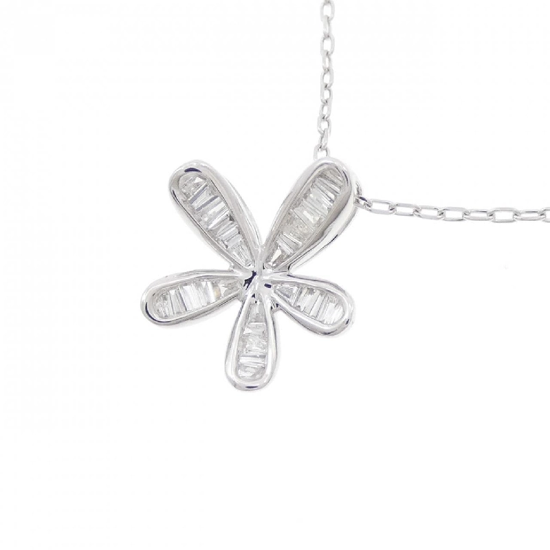 K18WG Hoa Nhẫn Kim Cương Dây Chuyền 0.20CT - Hàng hiệu Chính hãng 861360