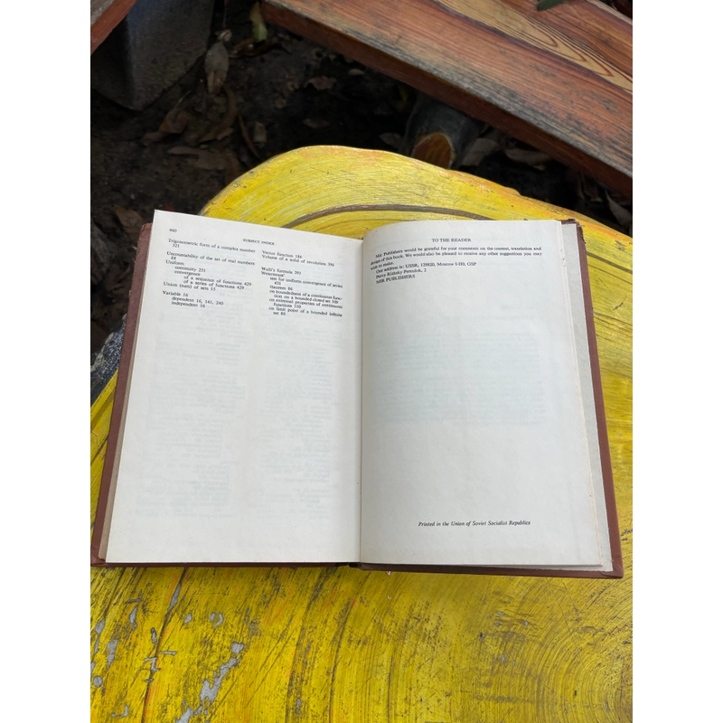 A COURSE OF MATHEMATICAL ANALYSIS VOLUME 1+2 - S.M.NIKOLSKY 543856