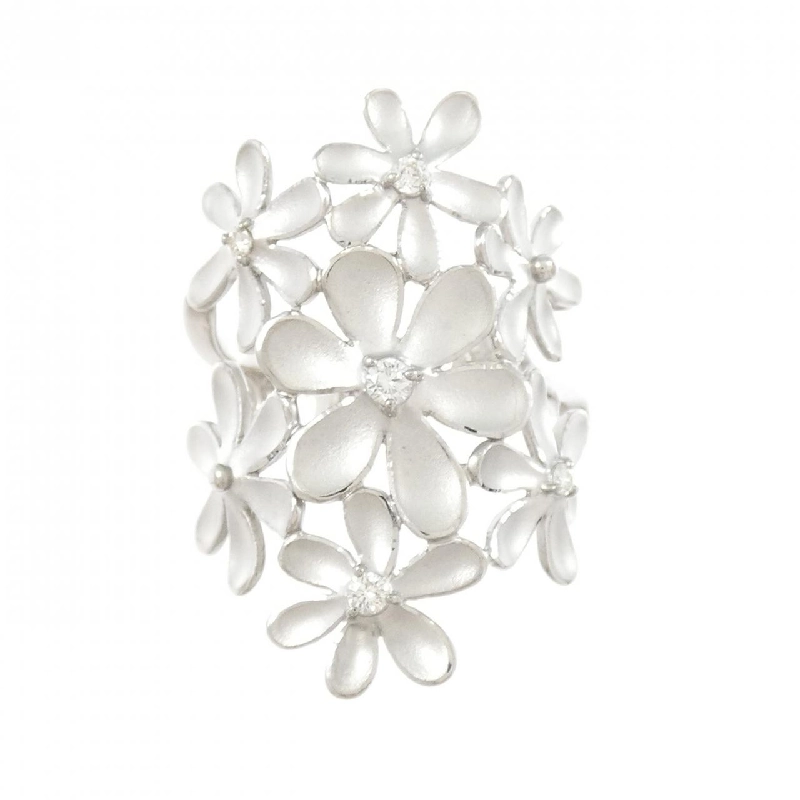 Nhẫn kim cương K18WG hoa 0.13CT 667120