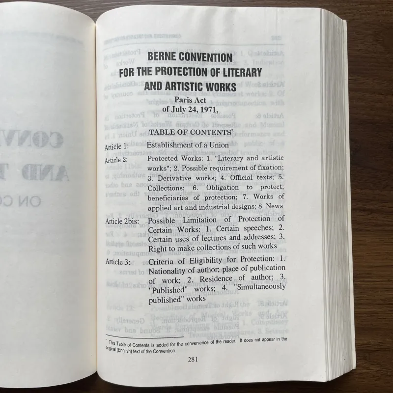Các công ước và hiệp ước quốc tế về quyền tác giả (Conventions and treaties on copyright) 961489