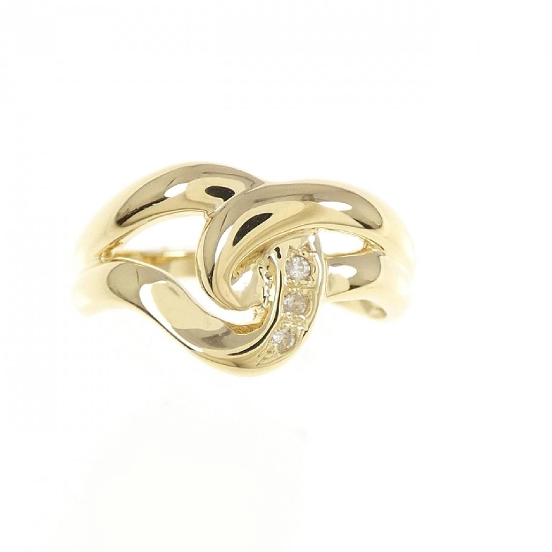 Nhẫn kim cương K18YG 0.02CT 672696