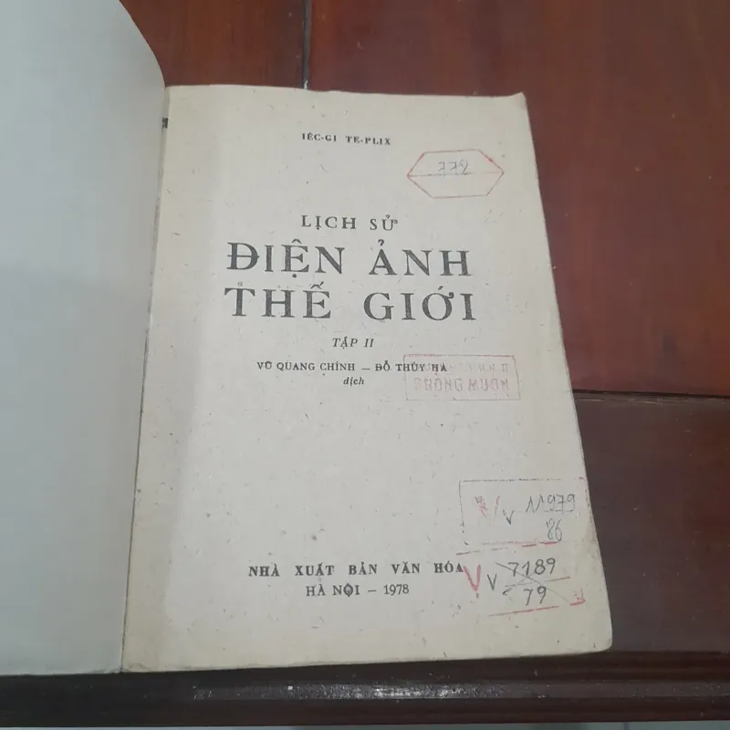 IEC-GI TE-PLIX, Lịch sử Điện ảnh thế giới, tập II 712464
