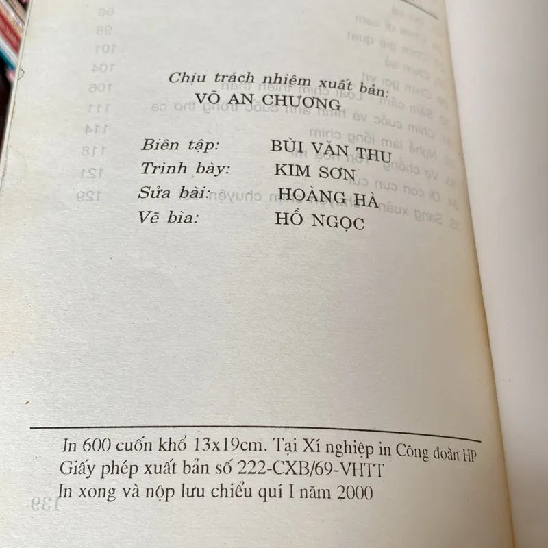 THÚ CHƠI CHIM (XB 2000) 697969