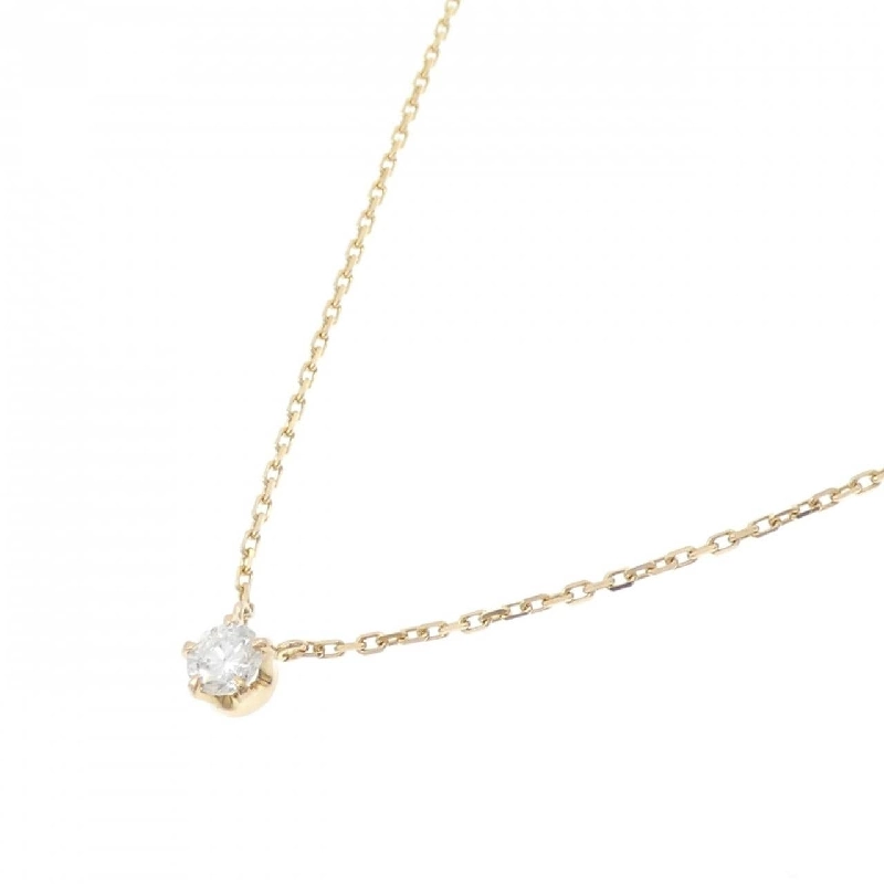 K18YG Solitaire Dây chuyền kim cương 0.39CT - Hàng hiệu Chính hãng 862445