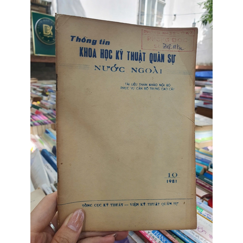 THÔNG TIN KHOA HỌC KỸ THUẬT QUÂN SỰ NƯỚC NGOÀI 10/1981 474181