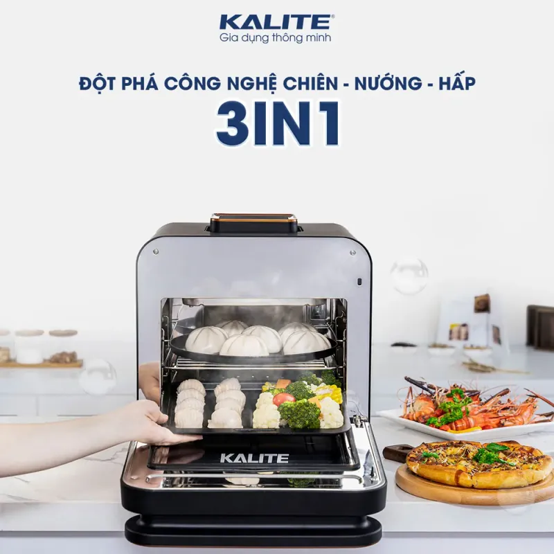 Nồi chiên hơi nước KALITE STEAM PRO 15 lít, 3 trong 1 796542