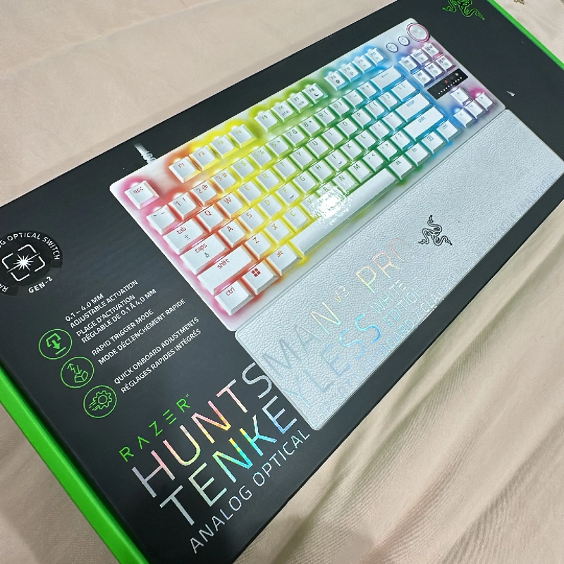 Bàn phím gaming RAZER HUNTSMAN V3 PRO White edition Fullbox  298477