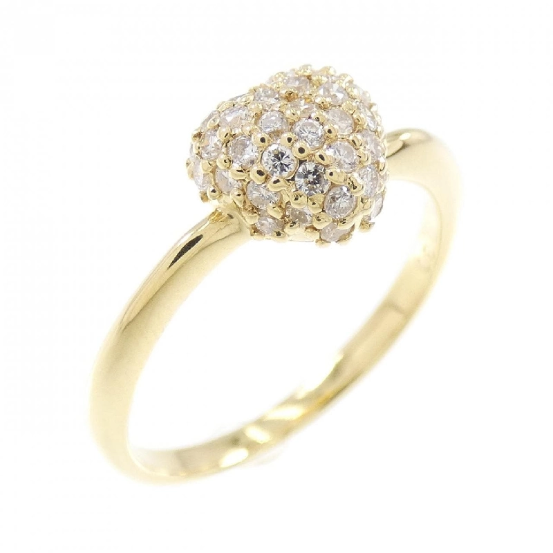 Nhẫn kim cương pavé hình trái tim K18YG 0.30CT 672072