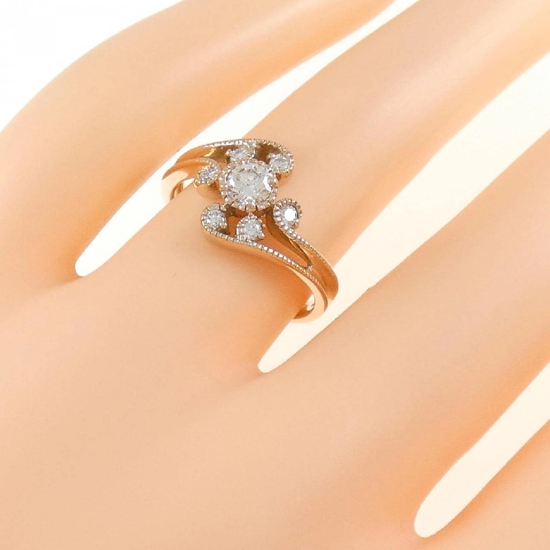 Nhẫn kim cương K18PG 0.32CT 673051