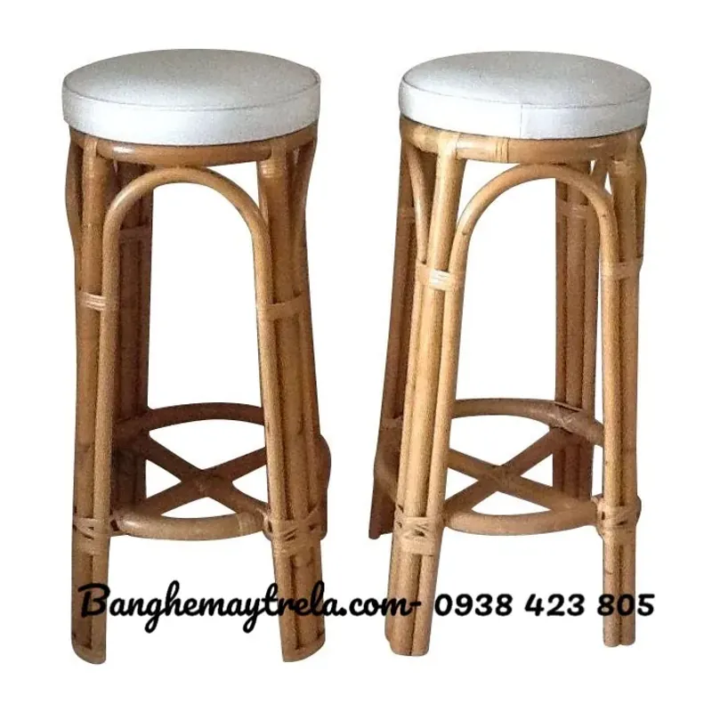 Ghế bar cao mây tự nhiên 756635