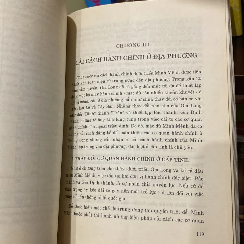 CẢI CÁCH HÀNH CHÍNH DƯỚI TRIỀU MINH MỆNH (1820-1840) 966429