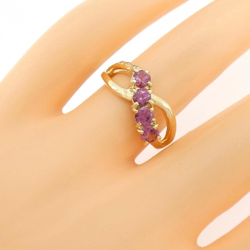 Nhẫn Garnet K18YG - Hàng hiệu Authentic 848642