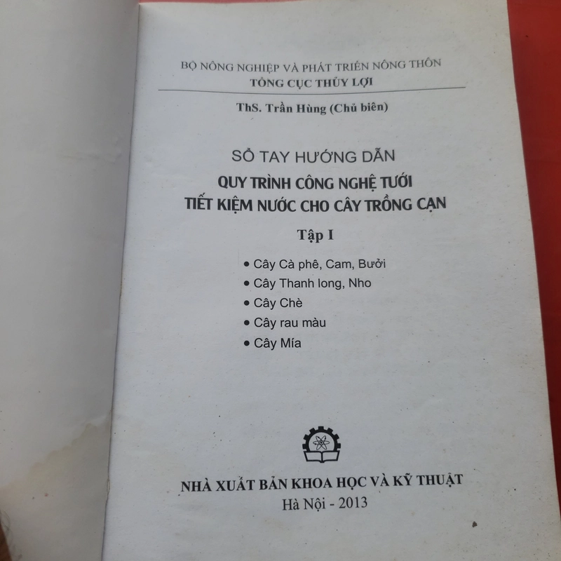 Sổ tay hướng dẫn qui trình công nghệ tưới 541894