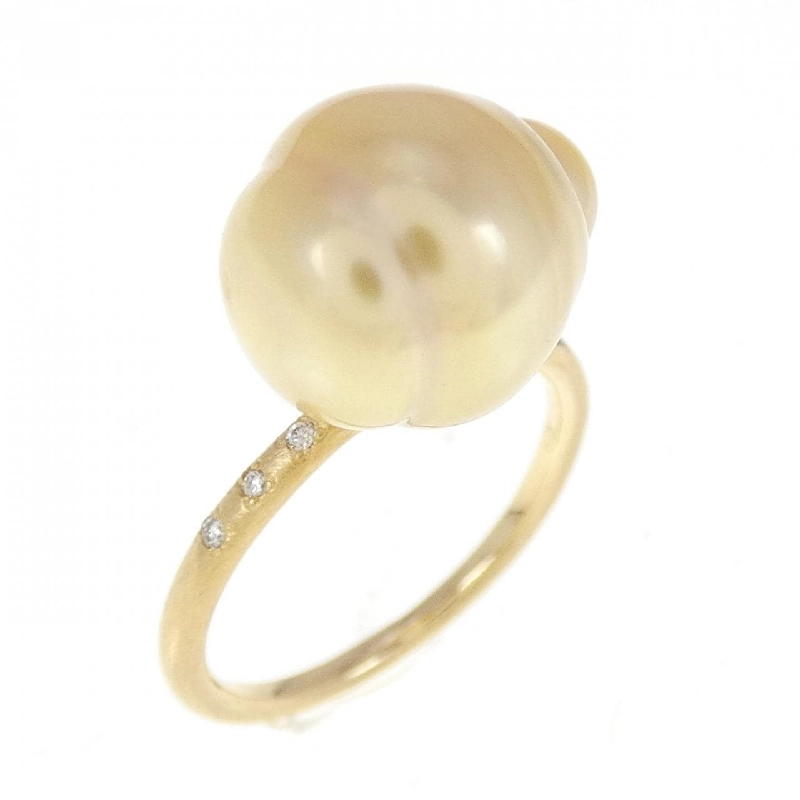 Nhẫn ngọc trai trắng K18YG - Hàng hiệu Authentic 855571