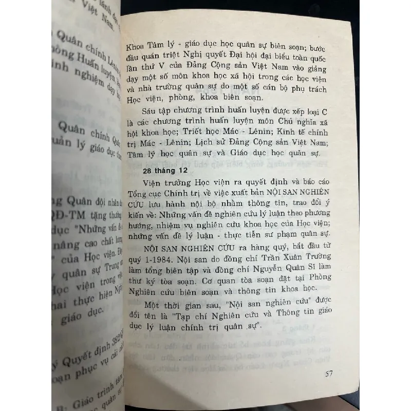 Học viện chính trị quân sự: biên niên sự kiện (1975-1996) 722401