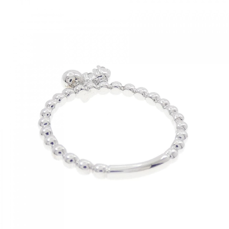 Nhẫn hồng ngọc kim cương K10WG 0.03CT 669549