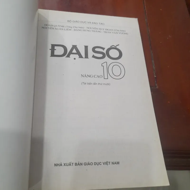 ĐẠI SỐ 10 nâng cao 1030029