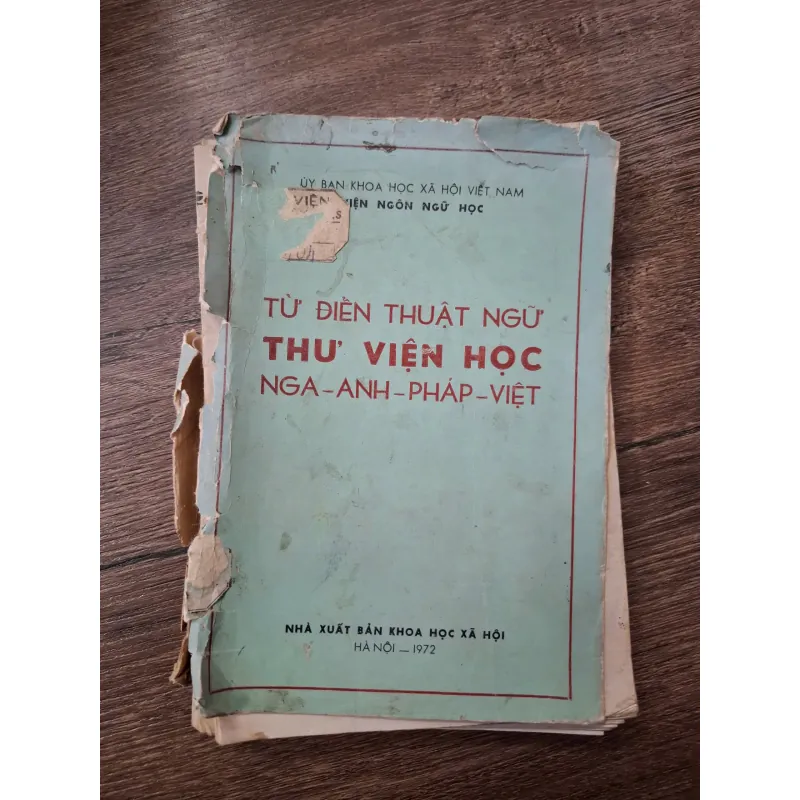 Từ Điển Thuật Ngữ Thư Viện Học Nga - Anh - Pháp - Việt - Viện Ngôn ngữ học 709541
