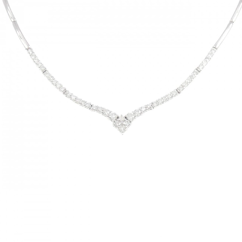 K18WG Dây chuyền kim cương 1.00CT - Hàng hiệu Chính hãng 858351