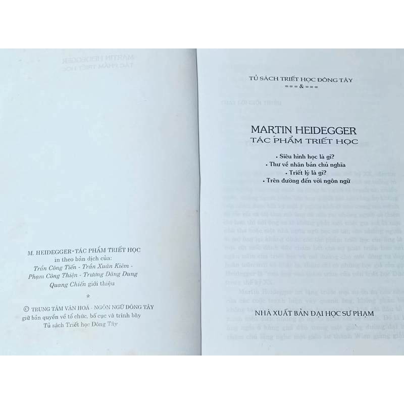 Tác phẩm triết học (Martin Heidegger) 496229