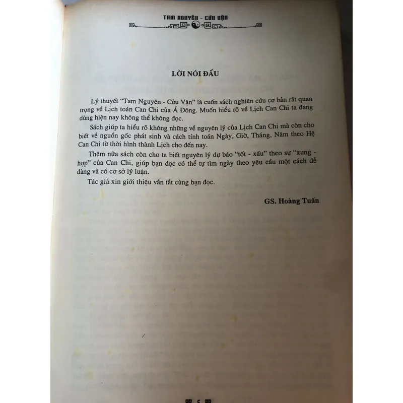 Lý thuyết tam nguyên cửu vận và nguyên lý dự báo cổ 719441