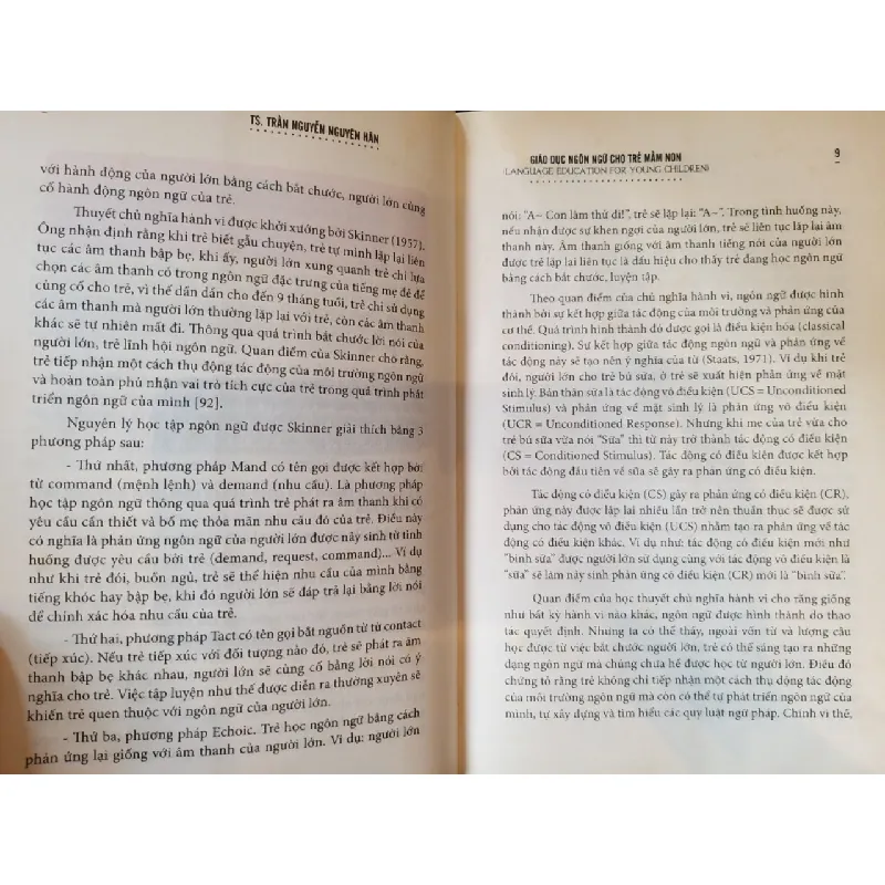 Giáo dục ngôn ngữ cho trẻ mầm non - TS. Trần Nguyễn Nguyên Hân 697974