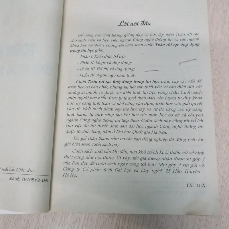 Toán rời rạc ứng dụng trong tin học 688211