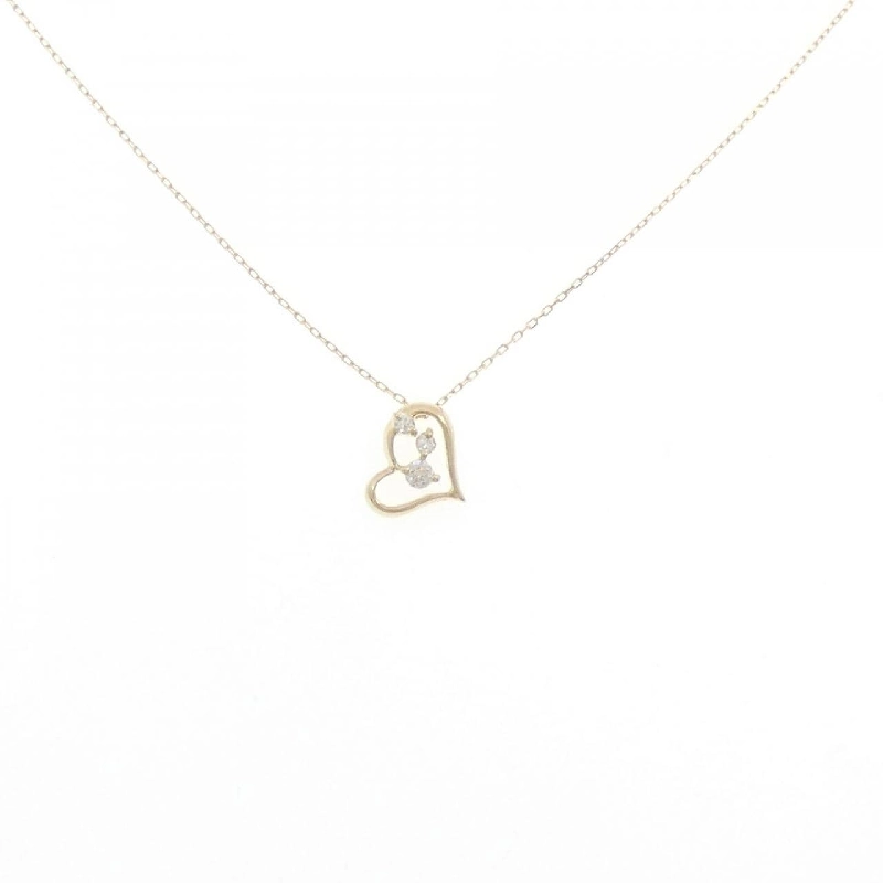 K18YG Dây chuyền kim cương hình trái tim 0.05CT - Hàng hiệu Chính hãng 861665