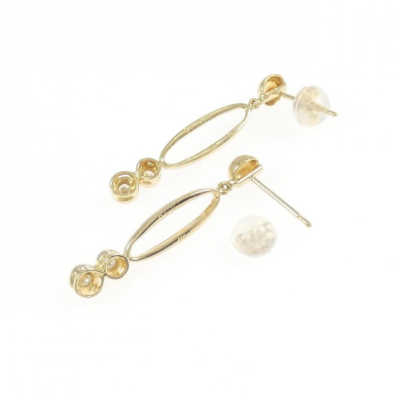 K18YG Bông tai kim cương 0.10CT - Hàng hiệu Chính hãng 867647