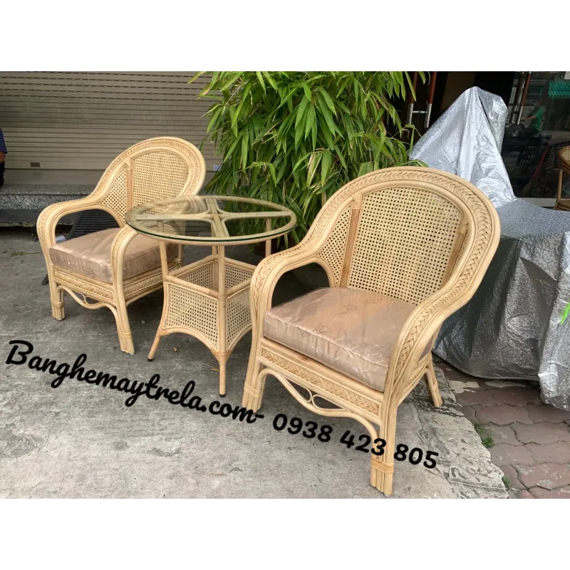 Ghế mây lưng mắt cáo 557102