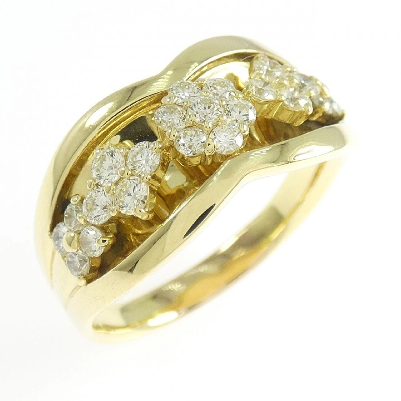 Nhẫn kim cương hoa K18YG 0.66CT - Hàng hiệu Authentic 847341