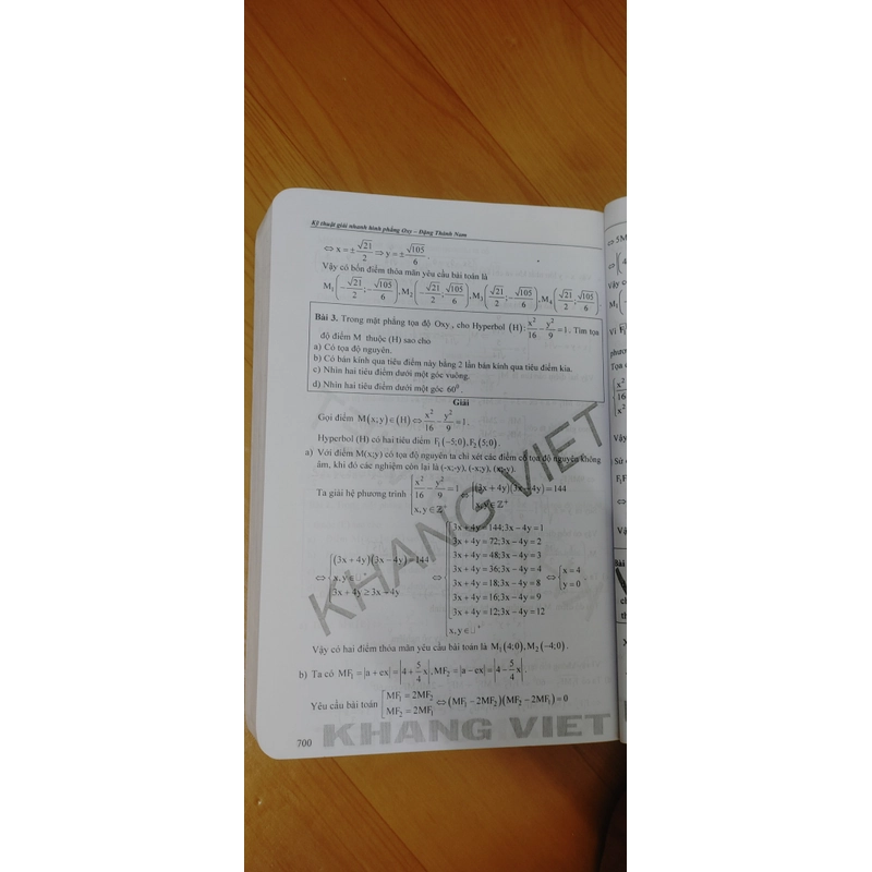 KỸ THUẬT GIẢI NHANH HÌNH HỌC PHẲNG  OXY 546003