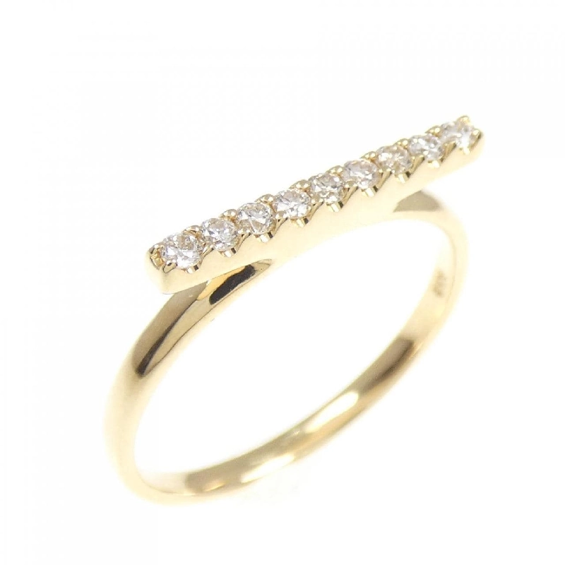 Nhẫn kim cương K18YG 0.12CT 673246