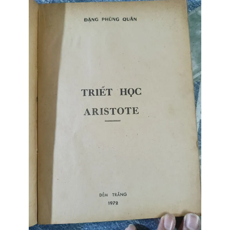 Triết học Aristote - Đặng Phùng Quân 751475