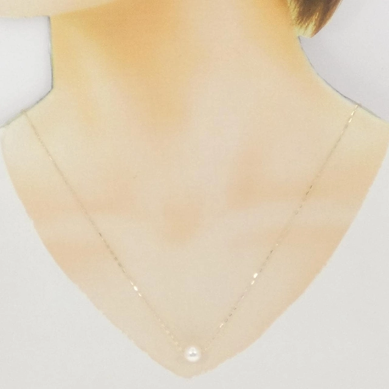 K18YG Dây chuyền ngọc trai Akoya 7.7mm - Hàng hiệu Chính hãng 847815