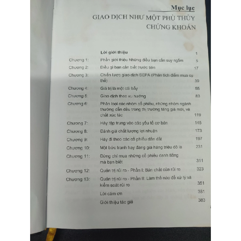 Giao dịch như một phù thủy chứng khoán - Mark Minervini (bìa cứng) 2020 mới 70% ố ẩm có viết và highlight HCM0305 chuyên môn chứng khoán Oreka-Blogmeo 140231