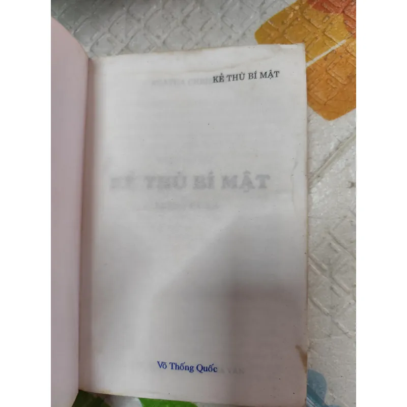 KẺ THÙ BÍ MẬT – AGATHA CHRISTIE - k4 1019113