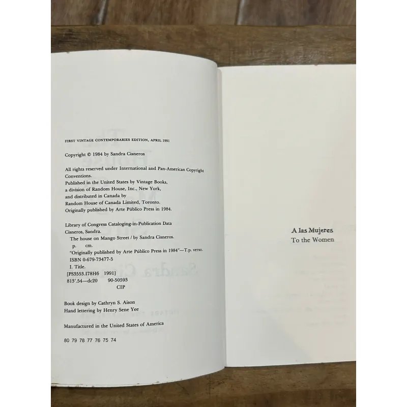 The House of Mango Street - Sandra Cisneros (Vintage Contemporaries Edition) 731280