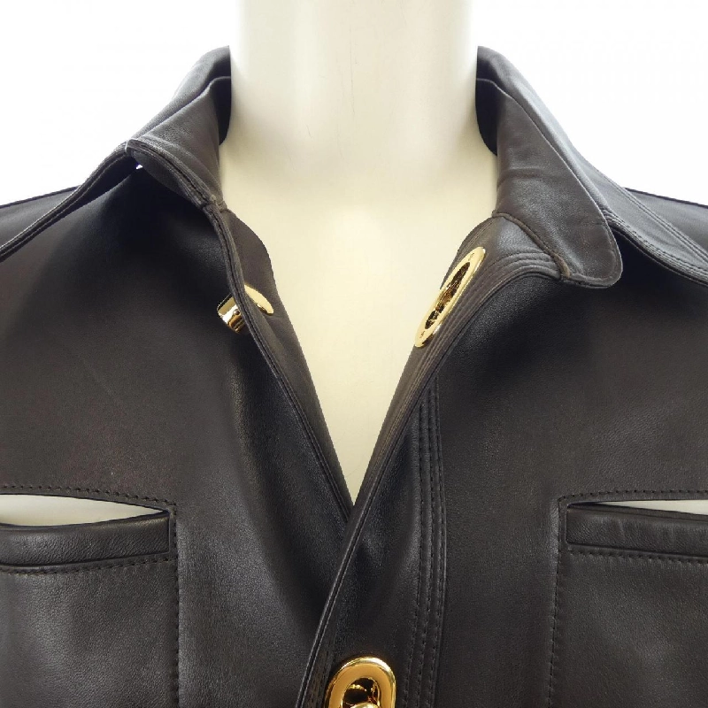 BOTTEGA VENETA 630720 Áo khoác da - Hàng hiệu Chính hãng 895364