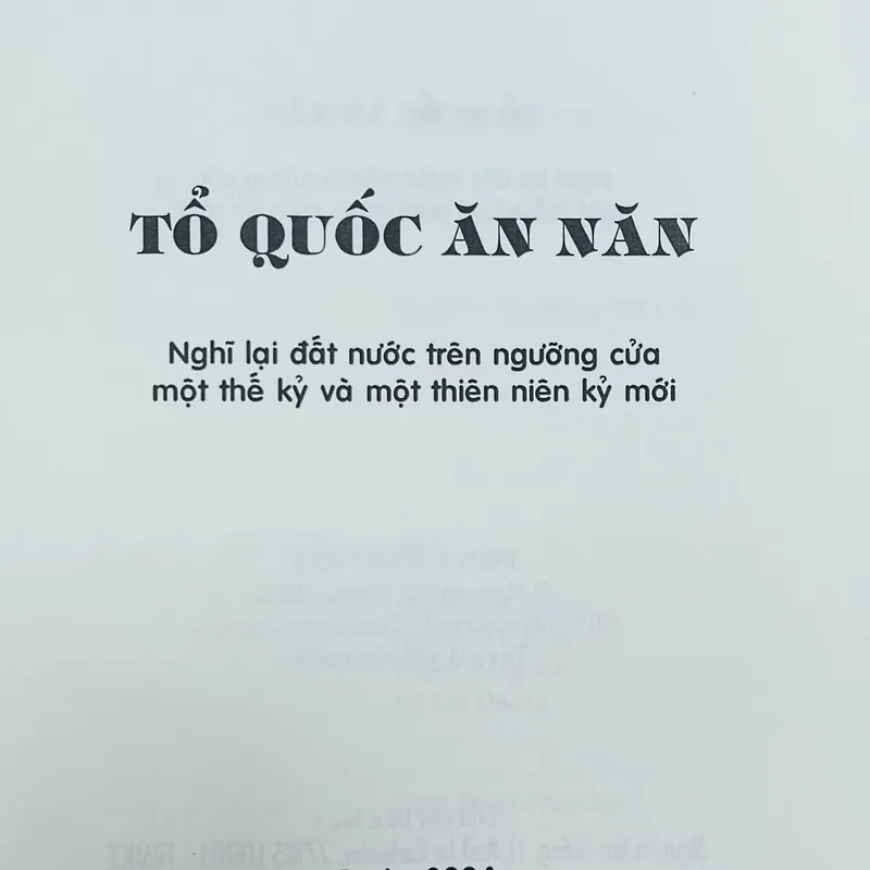 Tổ quốc ăn năn (Nguyễn Gia Kiểng) 574265