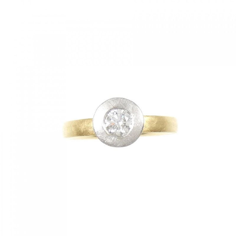 Nhẫn kim cương K18YG/PT900 0.297CT - Hàng hiệu Authentic 853730