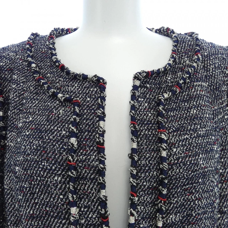 【Mã giảm giá】Áo khoác không cổ CHANEL 635119