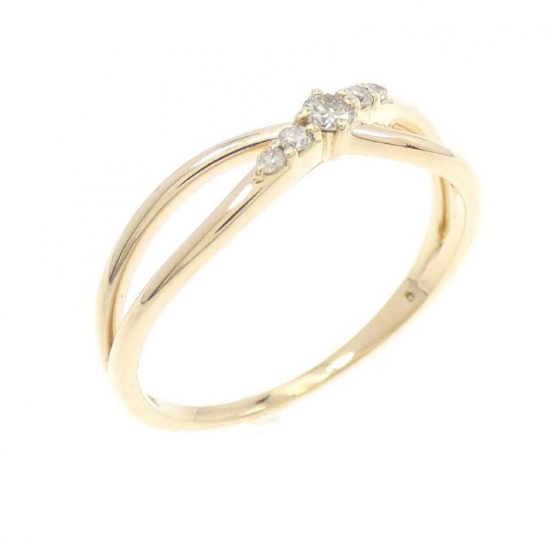 Nhẫn kim cương K18YG 673608