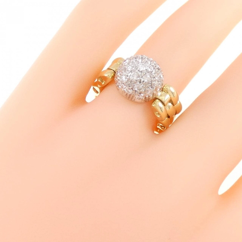 Nhẫn kim cương Pavé 750YG/750WG 0.50CT 667464