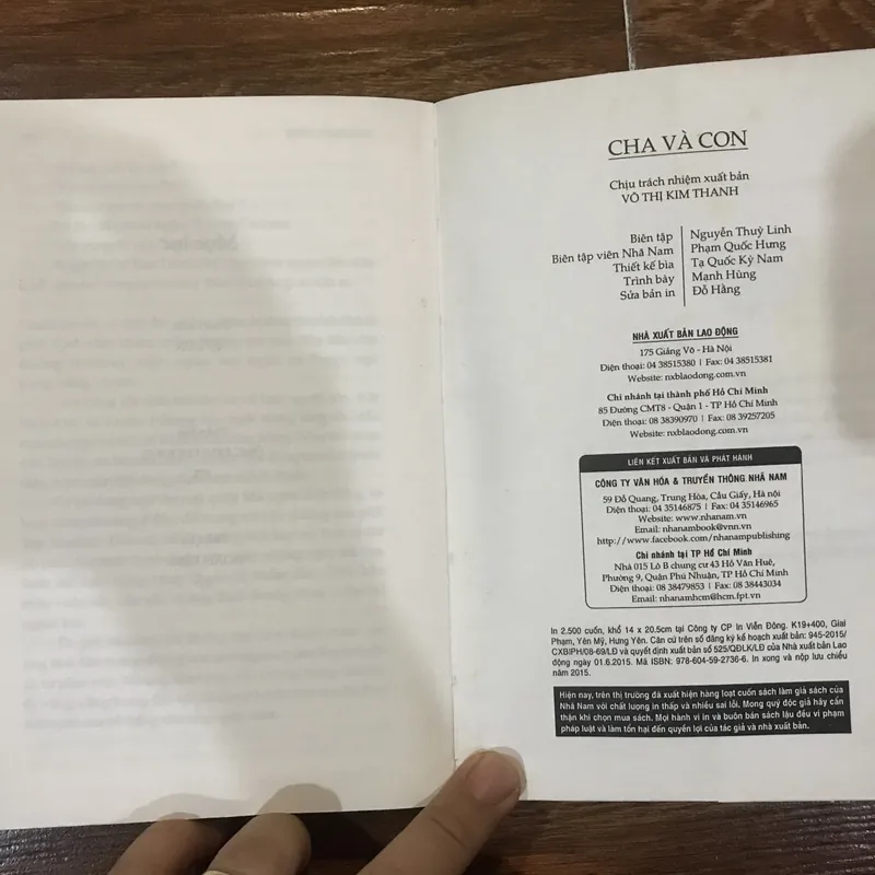 Cha và con - Tony Parsons (6) 733084