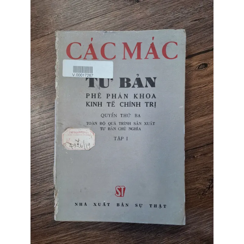 Tư Bản (Quyển 3 - Tập I) - Các Mác - Triết học/Kinh tế 702224