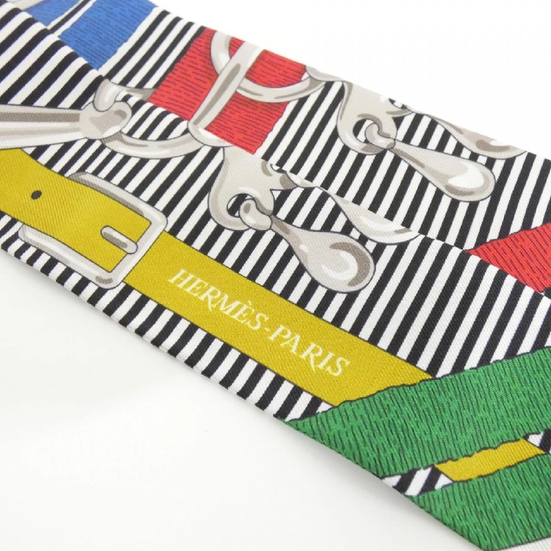 【Sản phẩm chưa sử dụng】Khăn quàng cổ Hermès MORS A JOUETS CHEMIES Twilly 063419S 624840