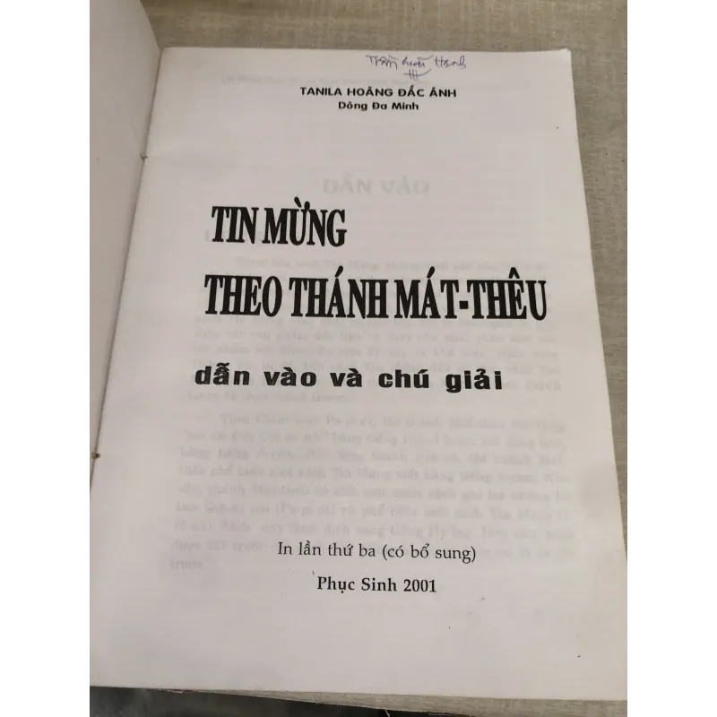Tin mừng theo Thánh Mát-Thêu 995123