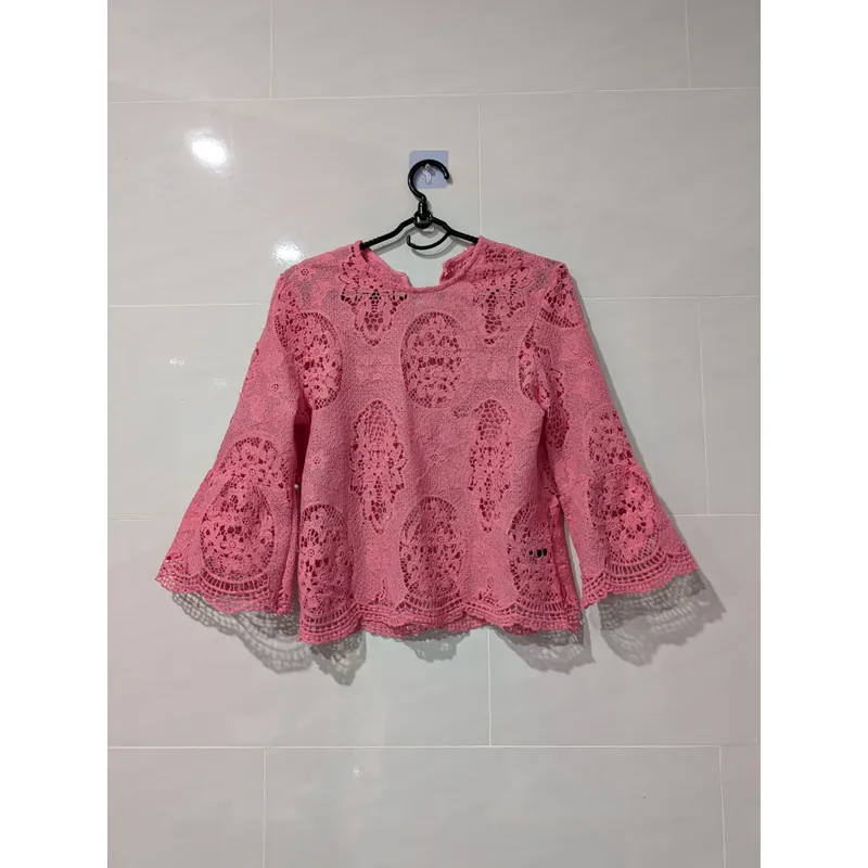 Áo Ren Hoa Sợi Móc Shein 720668