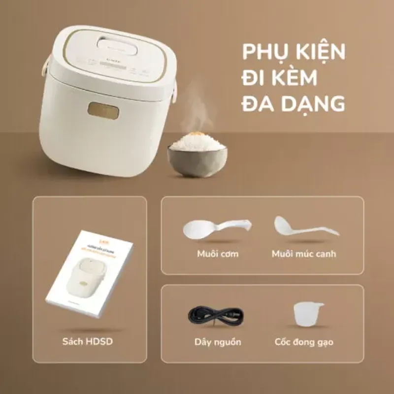 Nồi Cơm Điện Lòng Gốm Tự Nhiên UNIE URC815 574501
